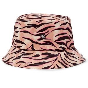VICTORIA’S SECRET TIGRESS BUCKET HAT, LIKE NEW, TIGER STRIPED, ANIMAL PRINT SUN